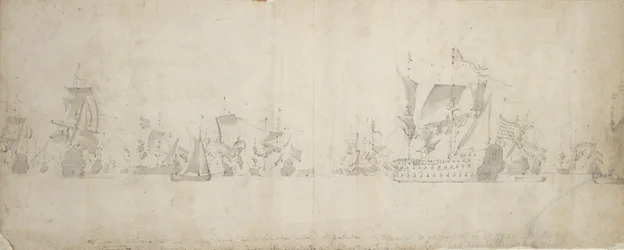 Dutch fleet after the council-of-war, 8-18 August 1665