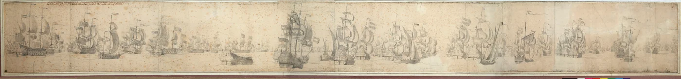 The English and Dutch fleets on the day after the Battle of Solebay