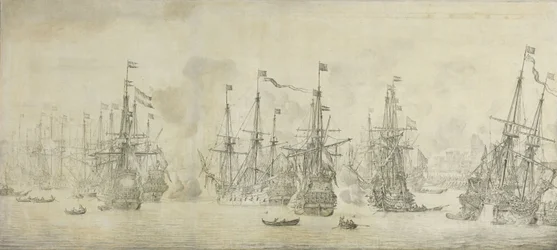 The Failed Attack of the English on the Return Fleet in the Port of Bergen