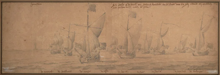 Yachts Arriving on the Coast of Holland on 9 December 1677