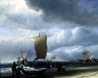 Fishing Boats Coming Ashore