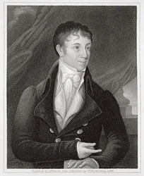 Portrait of Charles Brockden Brown (1771-1810), engraved by John B. Forrest (1814-70)