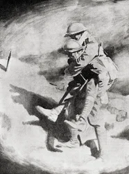 Poilu and Tommy after the Painting by Sir William Orpen