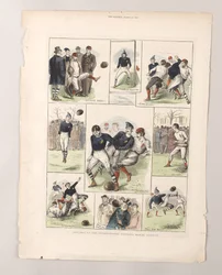 Sketches at the International Football Match, Glasgow