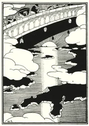 Illustration for the Adventures of Baron Munchausen