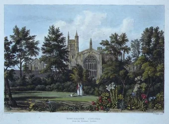 Winchester College from the Warden