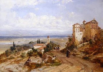 Two Convents at Nemi, Italy