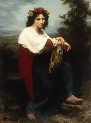 Italian Woman with a Tambourine