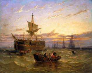 British East India trading ship on the Thames
