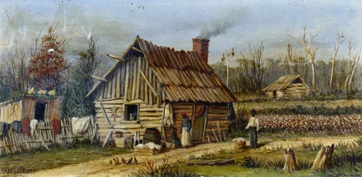 Negro Farmstead in the American South