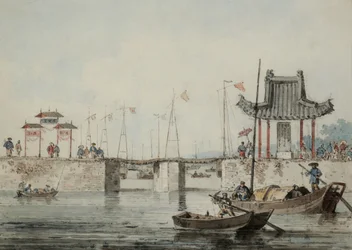 Chinese Harbour Scene