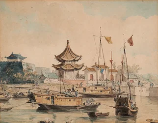 Chinese Scene (Temple and Shinsan)