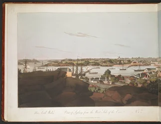 View from Sydney of the west side of the cove