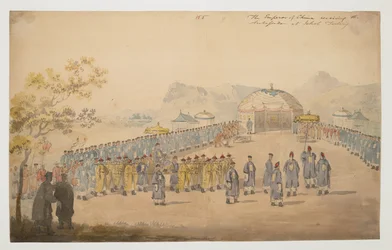 The Emperor of China Receiving the Ambassador at Jehol, Tartary