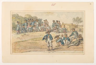 Studies of Chinese, from an Album of 372 drawings of landscapes, coastlines, costumes and everyday life made during Lord Macartney