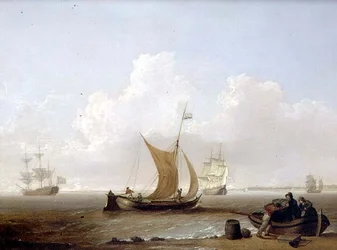 A Dutch Kaag and Other Dutch Shipping off the Coast of Holland