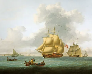 Warships, Merchantmen and Smaller Craft in the Mouth of the Thames