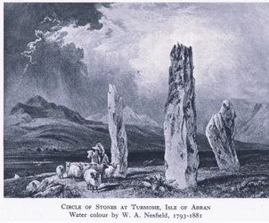 Circle of stones at Turmore, Isle of Arran