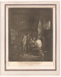 Peasants Playing Cards in an Inn