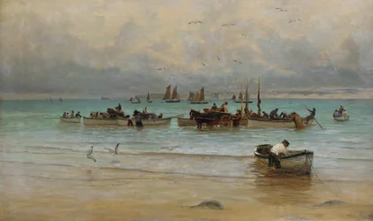Loading Fish at Low Tide, St. Ives