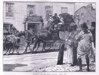 Arrival of the Mail Coach