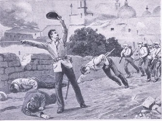 Carrying the Charbagu Bridge, Lucknow 25th September 1857
