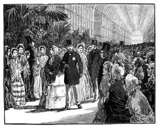 Royal and Imperial visit to the Crystal Palace, 1850s, c1888