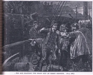 The Mob Boarding a Grain Ship at Garry Kennedy AD 1841