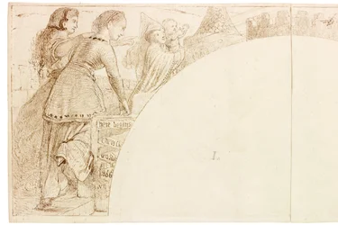 Sketch for Mural at Wallington Hall