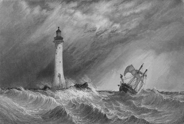 Eddystone Light-House, 1836