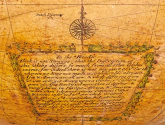 Early English Terrestrial Globe