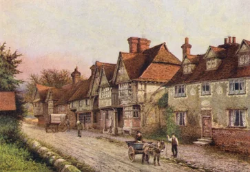 Chiddingstone from the Corner of the Churchyard