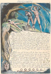 America. A Prophecy, Plate 3, Preludium - The shadowy daughter