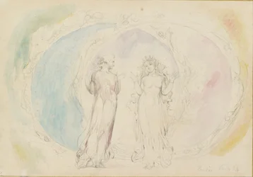 Beatrice and Dante in Gemini, amid the Spheres of Flame