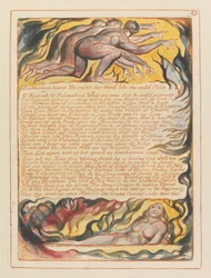 Enitharmon heard. She raised her head like the mild Moon... (Plate 93)
