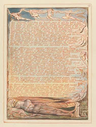 Jerusalem, Plate 19, His Children Exiled from His Breast