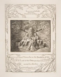 Job and His Daughters, from Illustrations of the Book of Job