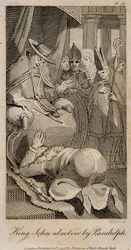King John absolved by Pandulph, after Henry Fuseli, 1798