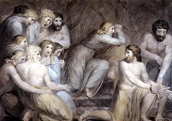 Joseph Ordering Simeon to be Bound, Plate 2 of 