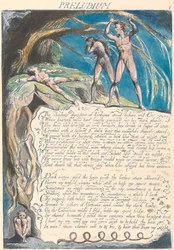 Preludium. "The shadowy daughter of Urthona stood before red Orc..." (Plate 3)