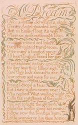 Songs of Innocence, Plate 4, A Dream (Bentley 26)