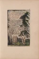 Songs of Innocence and of Experience, Plate 19, Night (Bentley 21)