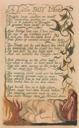 Songs of Innocence and of Experience, Plate 43, "A Little Boy Lost" (Bentley 50)