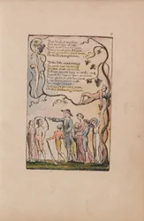 Songs of Innocence and of Experience, Plate 6, The Ecchoing Green (Bentley 7)