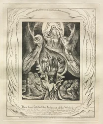 The Book of Job: Pl. 16, Thou Hast Fulfilled the Judgment of the Wicked