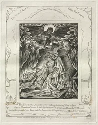 The Book of Job: Pl. 3, Thy Sons and thy Daughters were eating and drinking Wine in their eldest Brothers house