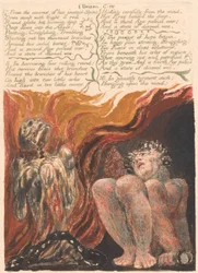 The First Book of Urizen, Plate 10, 7. From the caverns of his jointed spine . . . . (Bentley 11)