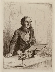 Alexander Russell Simpson, Professor of Midwifery and Diseases of Women and Children (engraving)