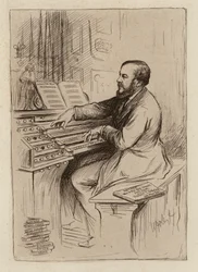 Sir Herbert Oakeley, Professor of Music (engraving)