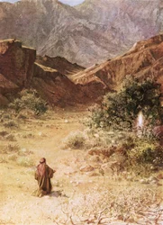 Moses and the burning bush
